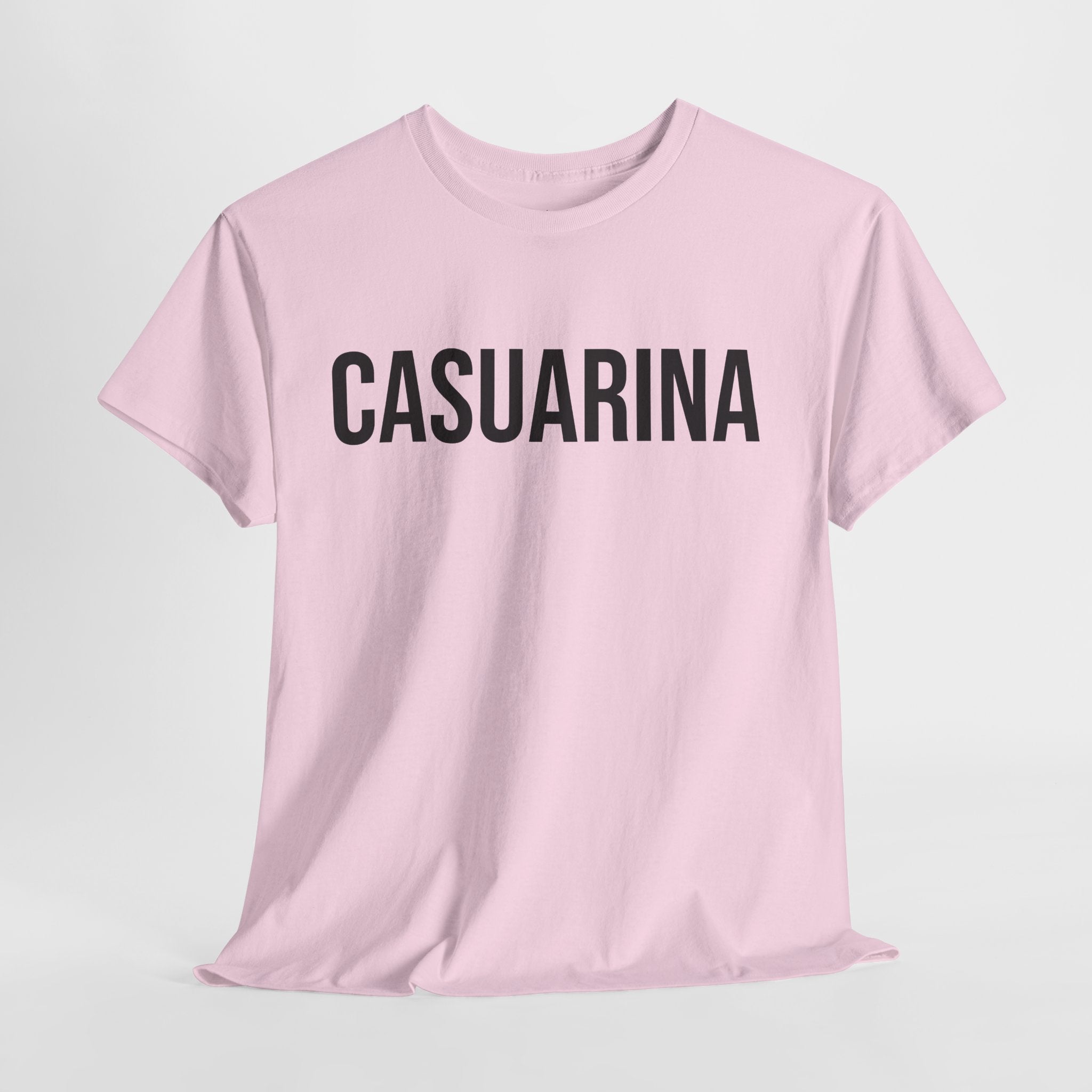 CASUARINA - Minimal Bold Lettering Cotton T‑Shirt