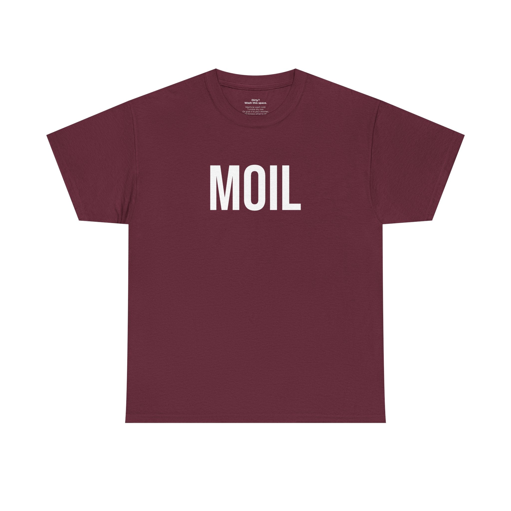 MOIL - Minimal Bold Lettering Cotton T‑Shirt