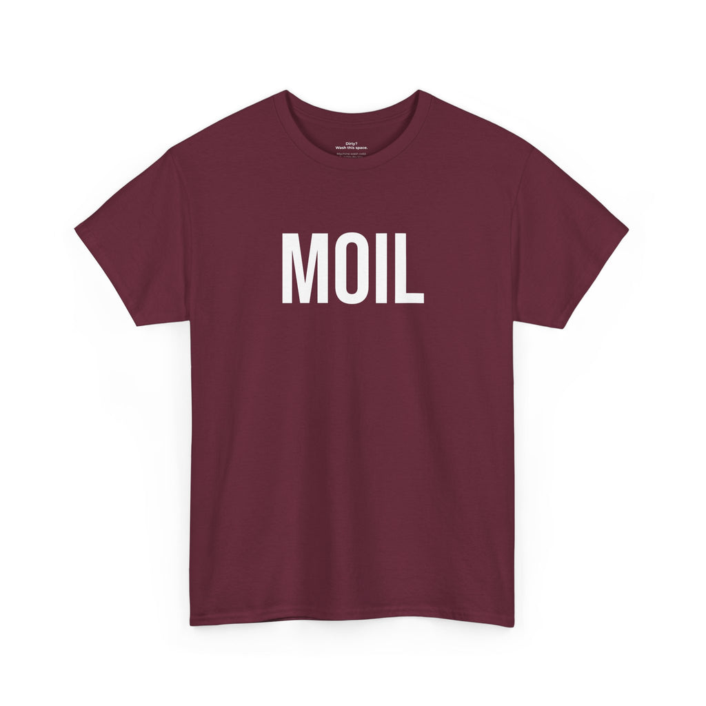 MOIL - Minimal Bold Lettering Cotton T‑Shirt