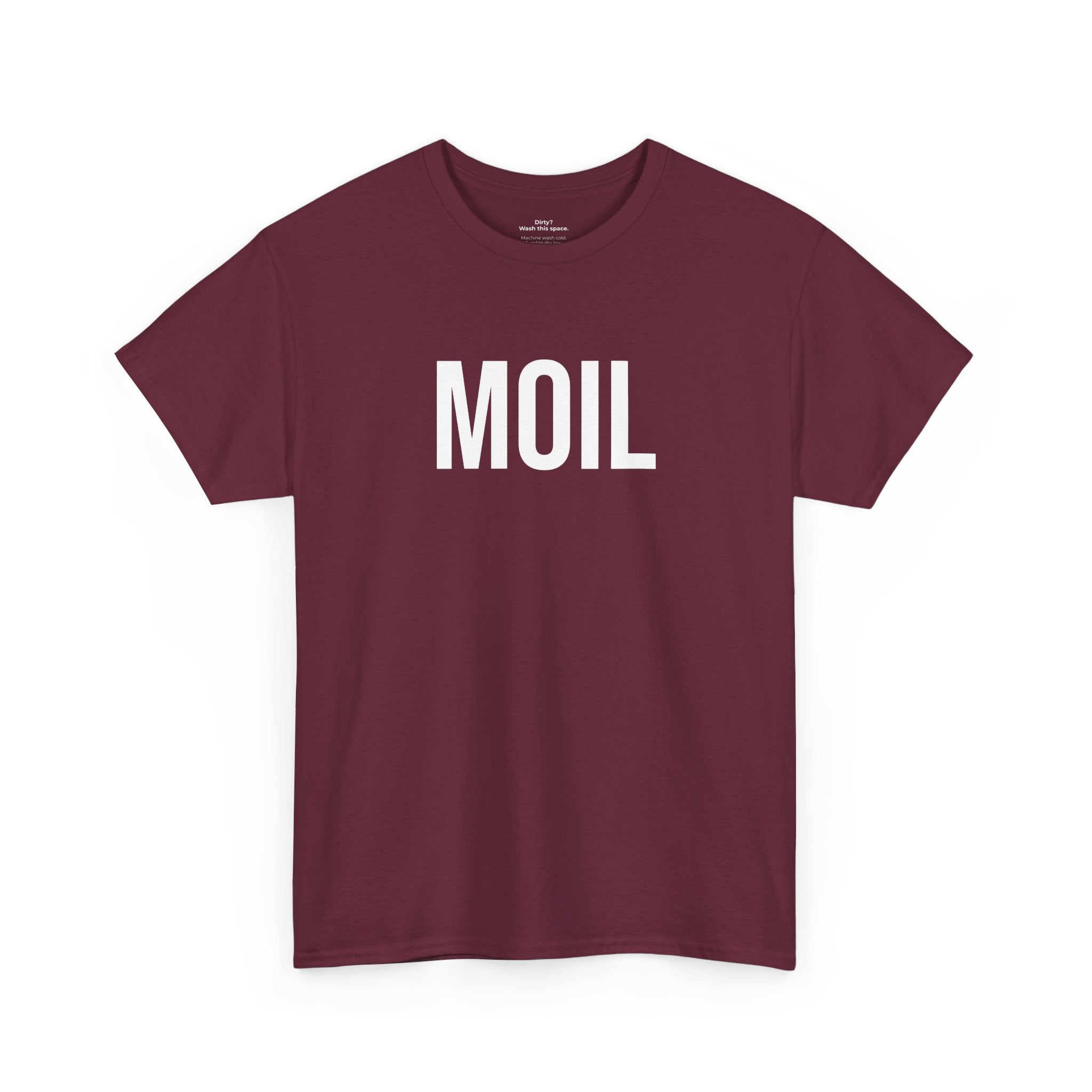 MOIL - Minimal Bold Lettering Cotton T‑Shirt