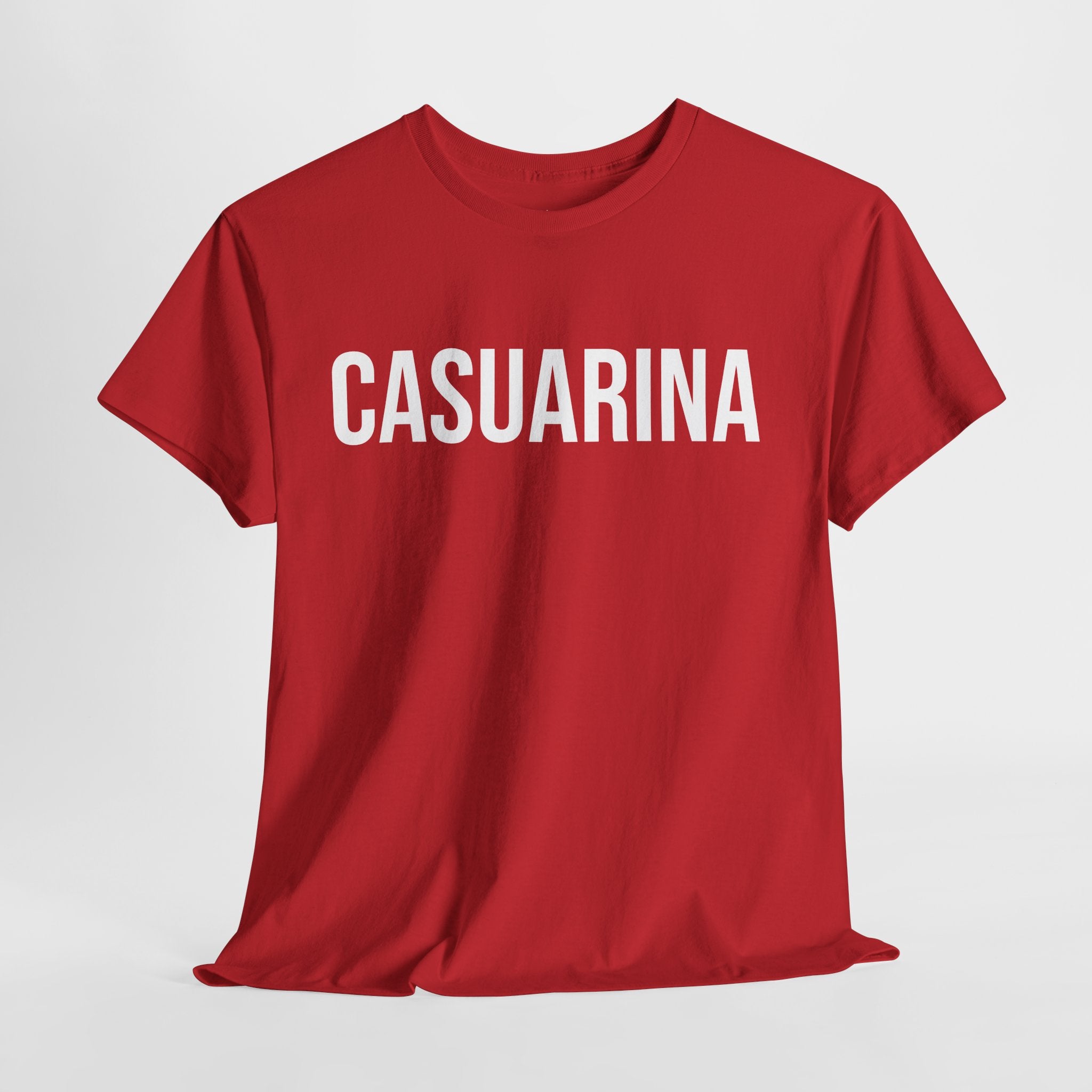 CASUARINA - Minimal Bold Lettering Cotton T‑Shirt