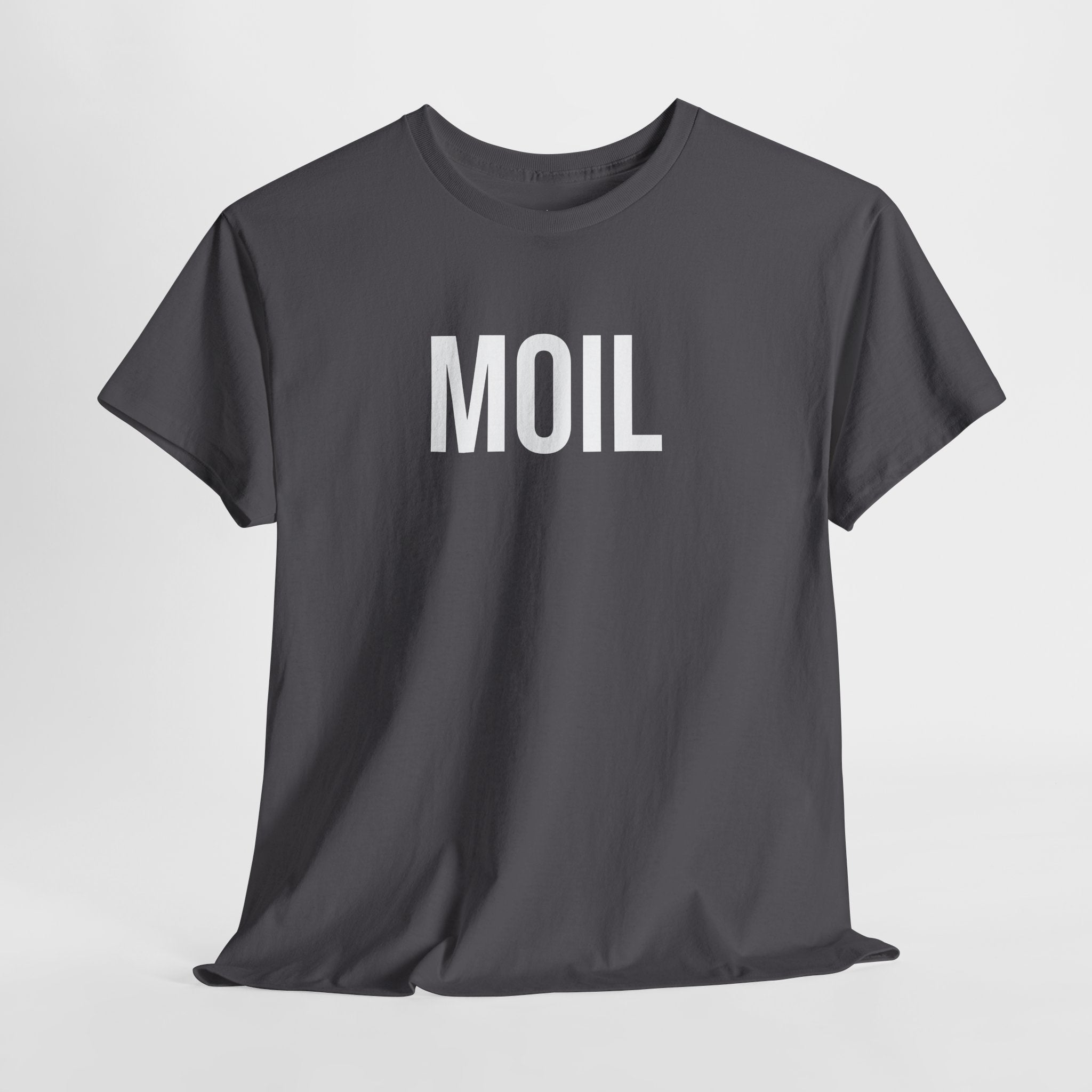 MOIL - Minimal Bold Lettering Cotton T‑Shirt