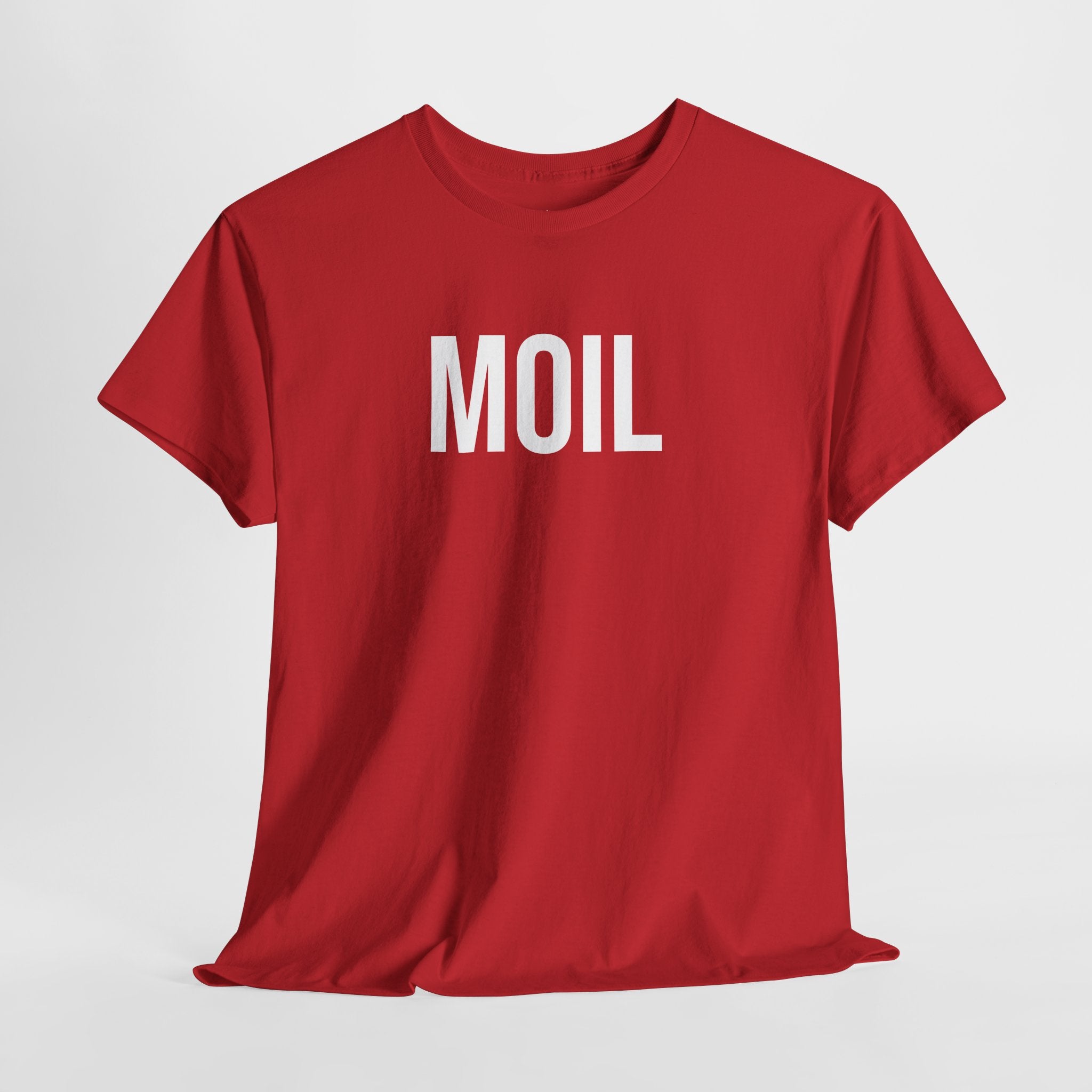 MOIL - Minimal Bold Lettering Cotton T‑Shirt