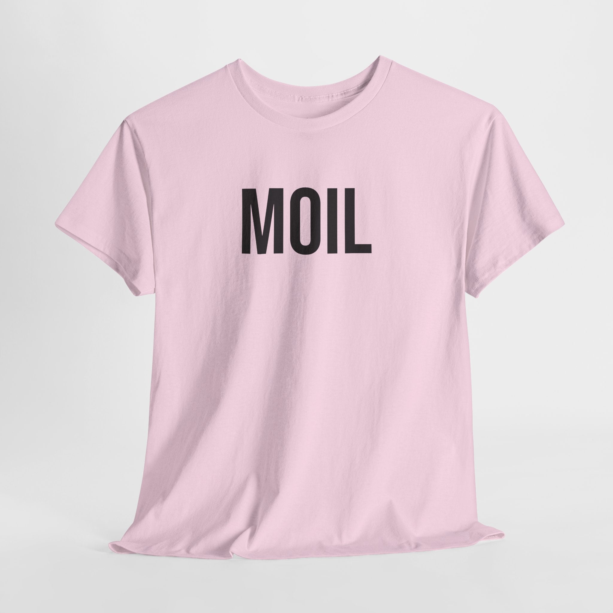 MOIL - Minimal Bold Lettering Cotton T‑Shirt