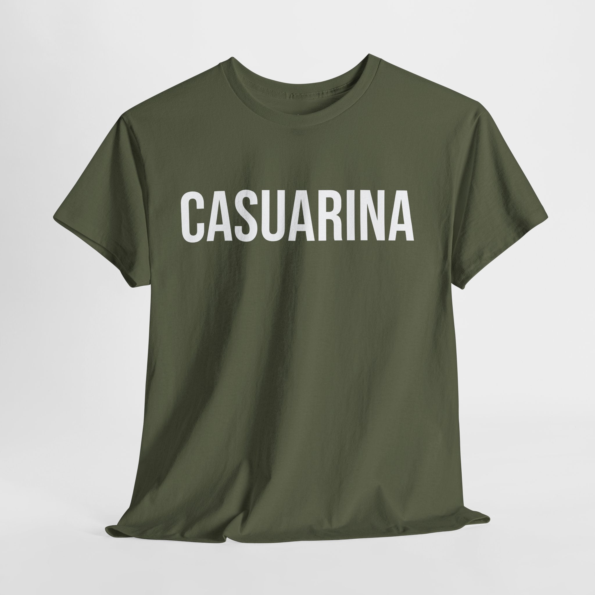 CASUARINA - Minimal Bold Lettering Cotton T‑Shirt