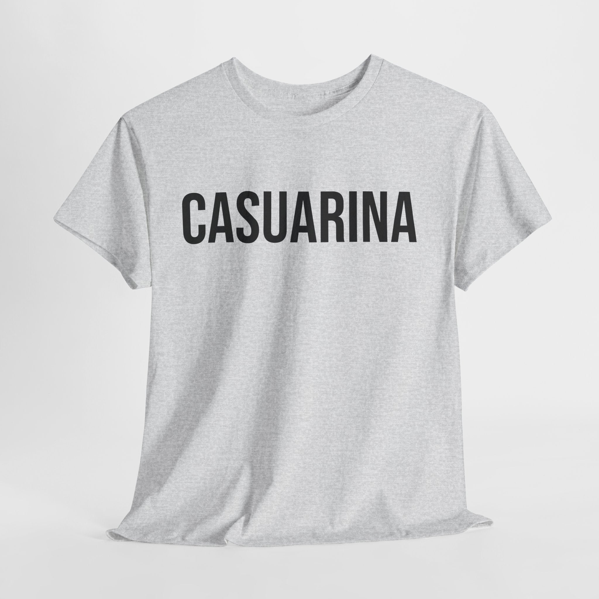 CASUARINA - Minimal Bold Lettering Cotton T‑Shirt